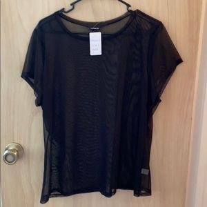Sheer torrid t shirt top